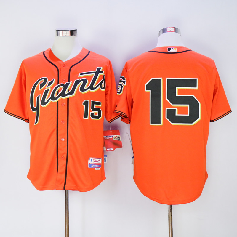 Men San Francisco Giants 15 Bochy Orange MLB Jerseys